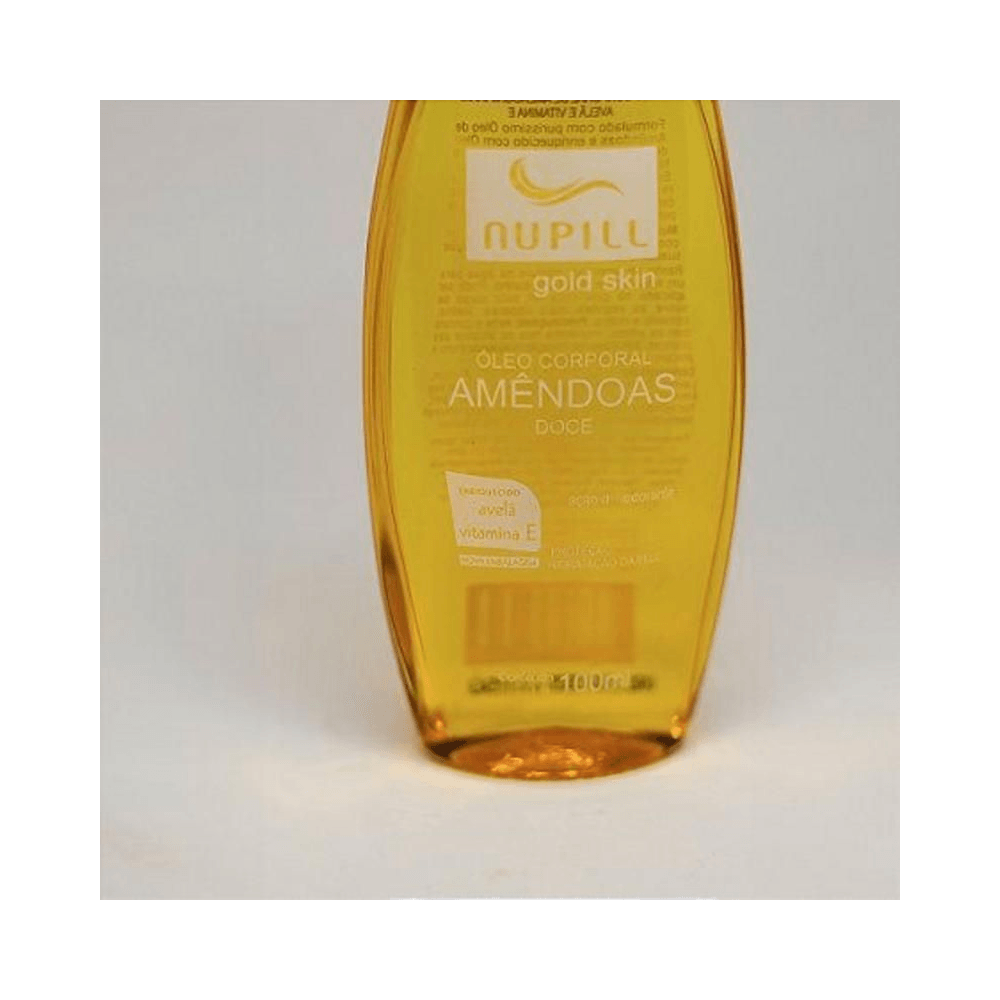 Detalhe do rótulo Nupill Óleo Corporal Avelã 100ml