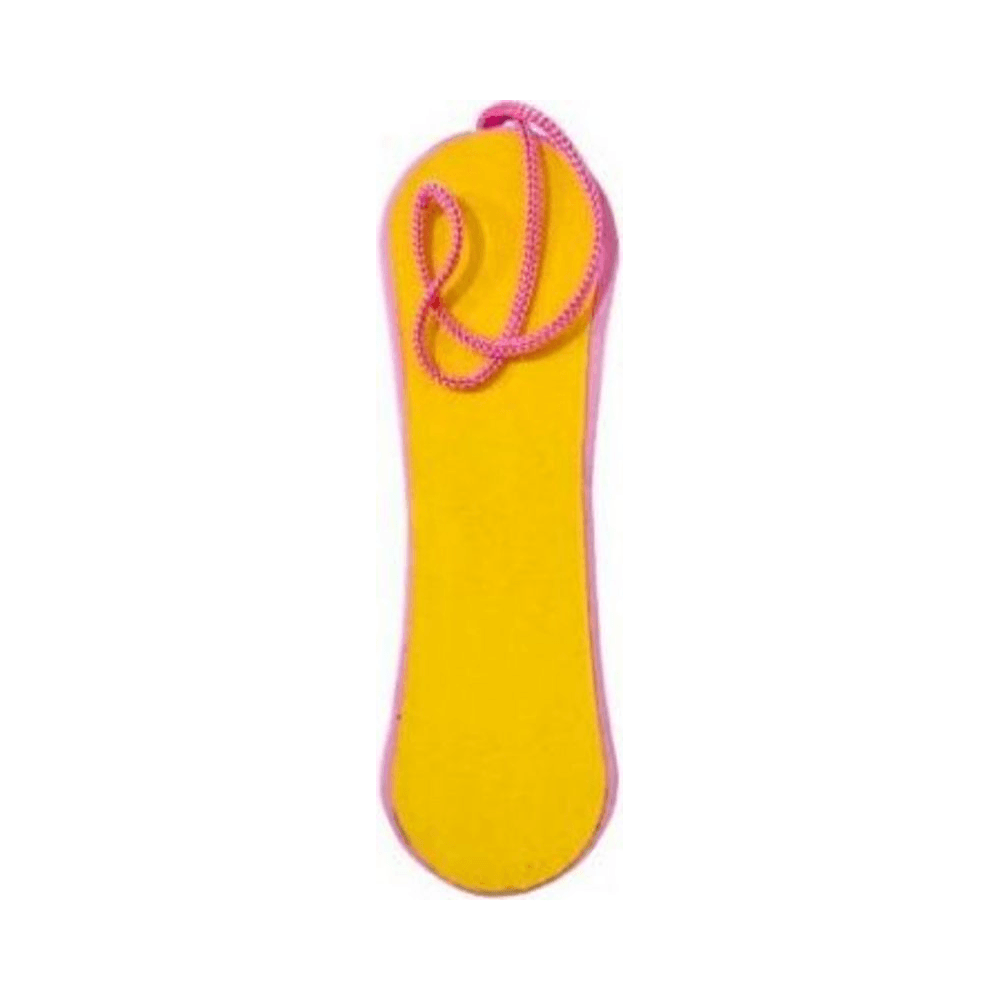 Lixa para pé Landhs Eva Soft vista frontal sem embalagem, cordão rosa