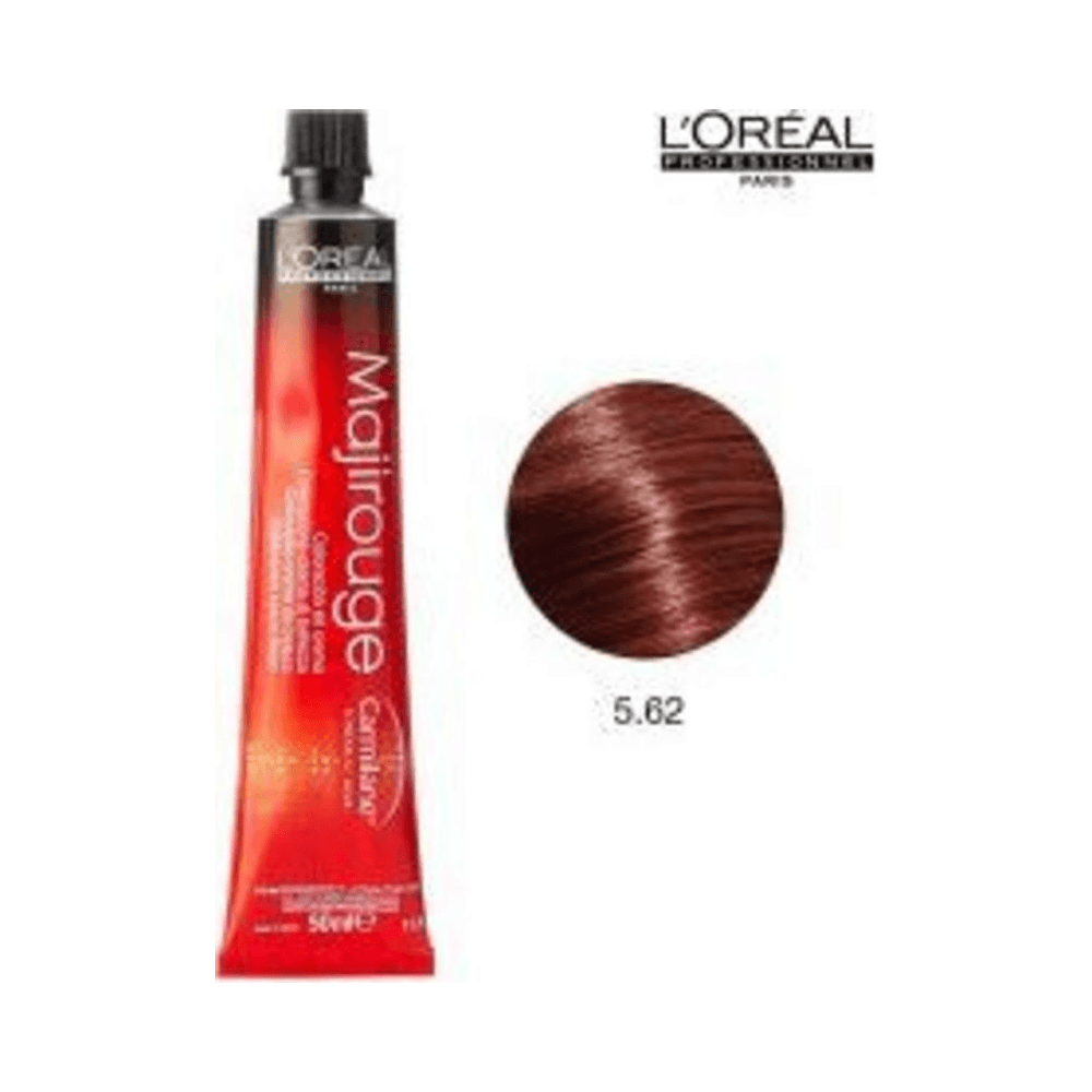 Tubo Majirouge 5.62 ao lado de amostra de cor