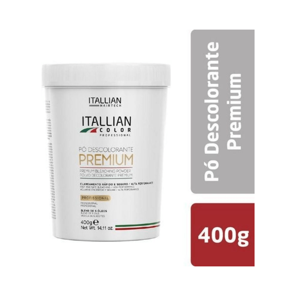 Embalagem Itallian Color Premium 400g com destaque para blend de óleos