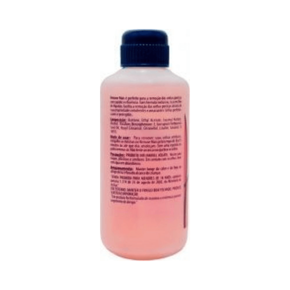 Removedor de Unhas Postiças Ideal 100ml - vista traseira com instruções