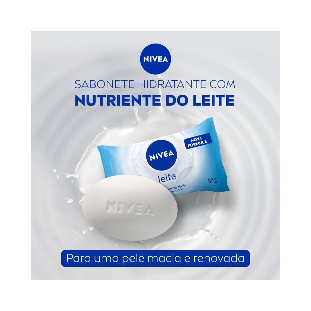 Caixa do kit Nivea Leite com barras avulsas
